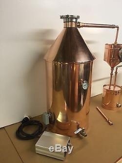 20 Gallon Copper Moonshine Still Still With Gin Basket-240 Volt Electric