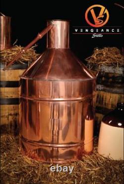 20 Gallon Copper Moonshine Still with WORM (Self Build Kit) by Vengeance Stills