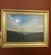2023 Moon Light Night Impressionist Welsh Landscape Oil Painting Vintage Frame