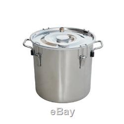 20L 5Gal Alcohol Distiller Moonshine Still Boiler Stainless Steel Copper UK