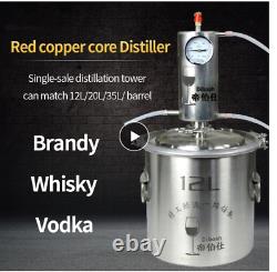 20L Distiller Moonshine Alcohol Stainless Copper DIY Home Water Wine Essential