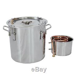 20L Home Brew Alcohol Distiller Water Distiller Stainless Copper Moonshine Still