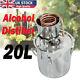 20l Moonshine Spirits Still Alcohol Water Distiller Boiler Stainless Copper Home
