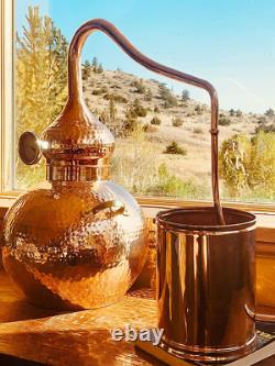 20L Premium Copper Alembic Still for Whiskey, Moonshine, Essential Oils, Hydroso