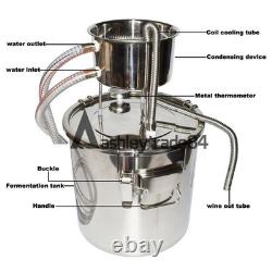 22L Moonshine Still Alcohol Wine Making Distillation Kit 304 Stainless Steel #A6