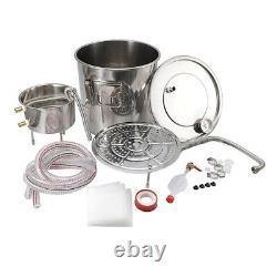 22L Moonshine Still Alcohol Wine Making Distillation Kit Stainless Steel Home