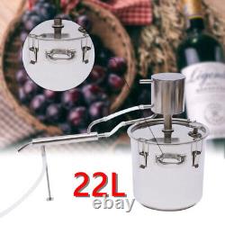 22L Moonshine Still Spirits Kit Water Alcohol Distiller Wine Pot DIY Home Brewer