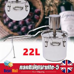 22L Moonshine Still Spirits Kit Water Alcohol Distiller Wine Pot DIY Home Brewer