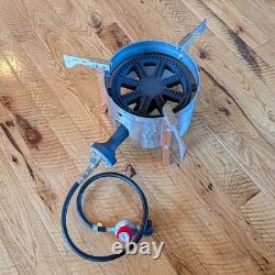 260K BTU Outdoor Propane Burner with 10 Burner Turkey Frying/Brewing/Distilling