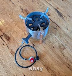 260K BTU Outdoor Propane Burner with 10 Burner Turkey Frying/Brewing/Distilling