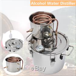 2GAL/10L Copper Distiller Moonshine Ethanol Alcohol Water Spirits Still Boiler U