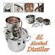 2gal 8l Diy Home Alcohol Distiller Moonshine Ethanol Copper Still Stainless