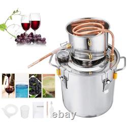 2Pots Home DIY Moonshine Still 5/8/10L Water Alcohol Distiller Boiler
