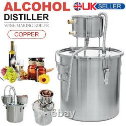 3/5/6 Gal Moonshine Alcohol Distiller Copper Wine Maker Water Still Boiler UK