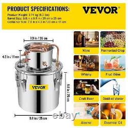3 5 8 13 Gal Distiller Alambic Moonshine Alcohol Still Stainless Copper Diy