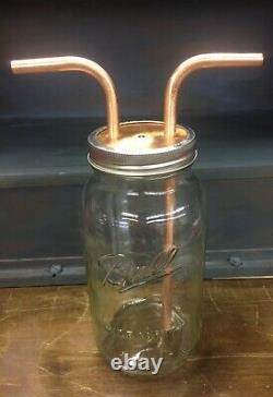3/8 Mason Jar Thumper for Wide Mouth Half Gallon Mason Jar, Moonshine, Distill