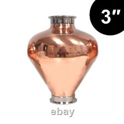 3 Column whiskey helmet Tri clamp 3 inch copper still Onion Bulb Moonshine