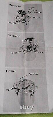 3 Gal 12 litres Copper Alcohol Wine Moonshine Still Spirits Boiler Water Oil