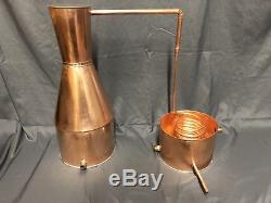 3 Gallon Copper Moonshine Still 2 Piece Set Up