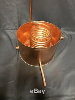 3 Gallon Copper Moonshine Still 2 Piece Set Up