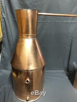 3 Gallon Copper Moonshine Still 2 Piece Set Up