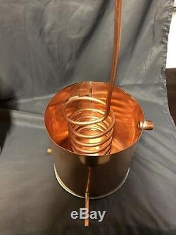 3 Gallon Copper Moonshine Still 2 Piece Set Up