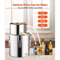 3 Gallon Stainless Steel Moonshine Still Alcohol Distiller Brewing Kit