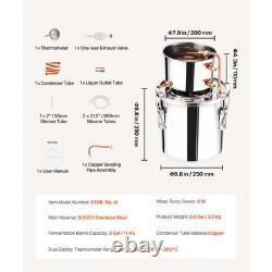 3 Gallon Stainless Steel Moonshine Still Alcohol Distiller Brewing Kit
