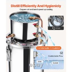 3 Gallon Stainless Steel Moonshine Still Alcohol Distiller Brewing Kit Craft