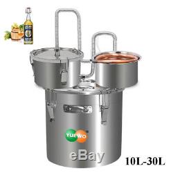 3 Pots 10-30L DIY Moonshine Still Spirits Brandy Distiller Essential Oil Water