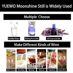 3 Pots 10-30L DIY Moonshine Still Spirits Brandy Distiller Essential Oil Water