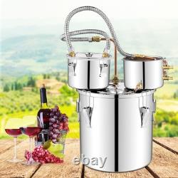 3 Pots 22L Stainless Steel Water Alcohol Distiller Moonshine Still Distiller