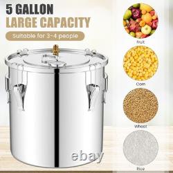 3 Pots 22L Stainless Steel Water Alcohol Distiller Moonshine Still Distiller