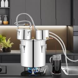 3 Pots 22L Stainless Steel Water Alcohol Distiller Moonshine Still Distiller