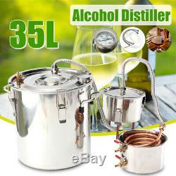 3 Pots 35L Copper Distiller Alcohol Moonshine Spirits Water Oil With Thumper keg