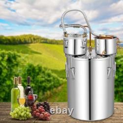 3 Pots 38L Stainless Steel Water Alcohol Distiller Moonshine Still Distiller