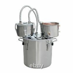 3 Pots 5 Gal Moonshine Alcohol Distiller Copper Wine Maker Water Still Boiler UK