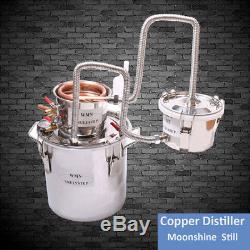 3 Pots Copper Distiller 20L-70L Moonshine Spirits Still Water Alcohol Water Oil