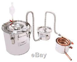 3 Pots Copper Distiller 20L-70L Moonshine Spirits Still Water Alcohol Water Oil