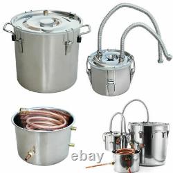 3 Pots DIY Moonshine Still Copper Water Alcohol Distiller Home Brew Wine Kits UK