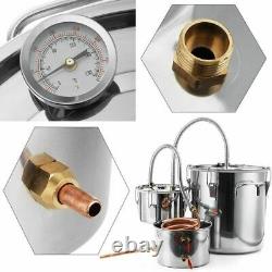 3 Pots DIY Moonshine Still Copper Water Alcohol Distiller Home Brew Wine Kits UK