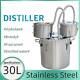 3 Pots Home Alcohol Distiller Moonshine Still Boiler Stainless Copper 8 Gal 30l
