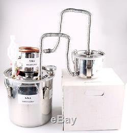 3 Pots Home Distiller Boiler Moonshine Still COPPER Alcohol Oil Brandy Brew Kit