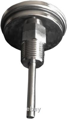 3 X 1/2 NPT Threaded Stainless Steel Thermometer Moonshine Still Condenser Bre