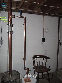 (3 in 1) 3 Copper E85 moonshine still alcohol VM LM reflux pot column with parrot