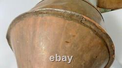 3 pieces from an Antique PRIMITIVE Copper MOONSHINE STILL Funnel and 2 Piece Str