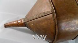 3 pieces from an Antique PRIMITIVE Copper MOONSHINE STILL Funnel and 2 Piece Str