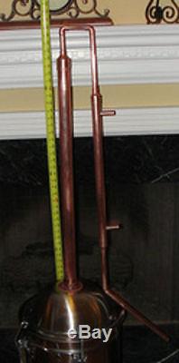 30 Copper Column with adapter, Alcohol Moonshine Ethanol Still E-85 Reflux