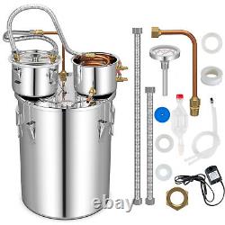 38L Stainless Steel Water Alcohol Distiller 3 Pots Moonshine Still Distiller
