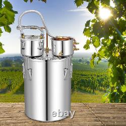 38L Stainless Steel Water Alcohol Distiller 3 Pots Moonshine Still Distiller